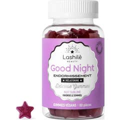 Lashilé Beauty Good Night Endormissement 60 Gummies Végans