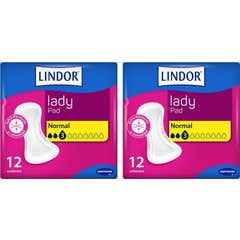 Lindor Lady Compresas 3 gotas Pack 24uds