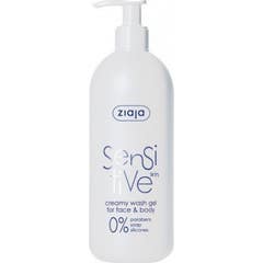 Ziaja Sensitive Gel Nettoyant Visage et Corps Sensitive Skin 400ml