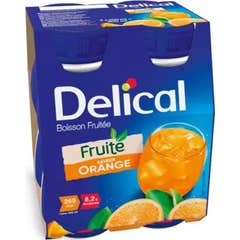 Delical Bois Fruit Orang 200mlx4