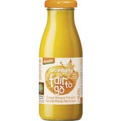 Voelkel Fair to Go Jus Orange Mango Fruit de la Passion Bio 250ml