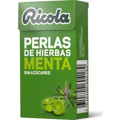 Ricola menthe perles sans sucre bonbons 25g