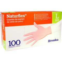 Naturflex Gants Vinyle Sans Poudre Taille L 100uts