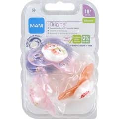 Mam Succette Original 18+ mois Silicone Fille 3uts