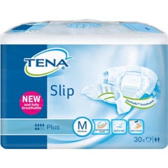 Tena Slip Plus Change Complet Médium 73-122cm 30 Unités