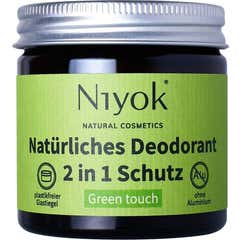 Niyok Green Touch Déodorant antitranspirant 2 en 1 40 ml