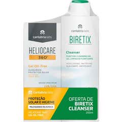 Heliocare Set 360º Gel Oil Free 50ml + Biretix Cleanser Gel 200ml