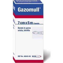 Bsn Gazomull Bande Ourlée 5mx7cm 1ut