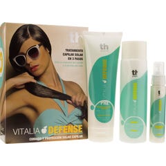 Thader Pharma Traitement Solaire Capillaire Crème 250 ml + Shampooing 300 ml + Spray 60 ml