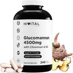 HIVITAL Glucomanano con Cromo y Vit B3 240 cáps