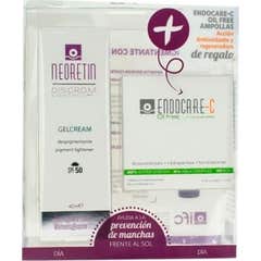 Pack Neoretin Discrom Gel-crème SPF50+ 40ml + Ampoules Endocare-C Oil 7x1ml