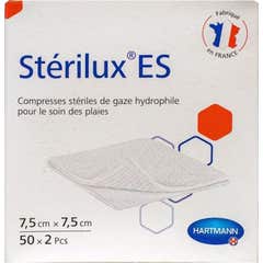 Sterilux Compresses 7,5x7,5cm 5x2 Unités