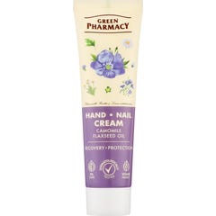 Green Pharmacy Crème Mains Ongles Camomille Graines Lin 100 ml