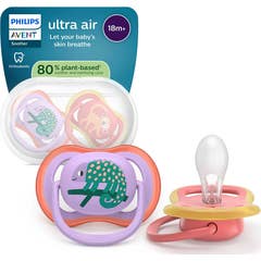 Philips Avent Ultra Air Sucette Caméléon Singe 18M+ 2uts