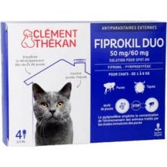 Fiprokil Duo Chat 4 Pipettes 0 5Ml