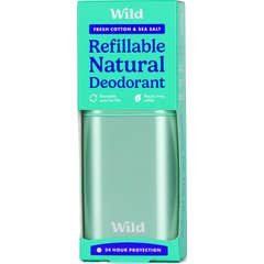 Wild Déodorant Naturel Boîtier + Recharge Coton & Sel Marin 40g