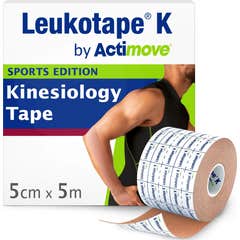 Leukotape K Neuro Muscular Tecnical Bandage Vnm beige 5 Cm X 5 Cm X 5 C