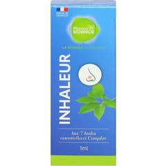 Pharmascience Inhaleur Aux 7 Huiles Essentielles et Camphre 1ml