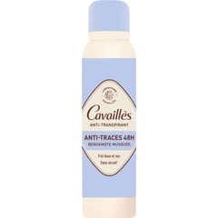 Cavaillès Déodorant Anti-Transpirant Anti-Traces 48h Bergamote Musquée Spray 150 ml