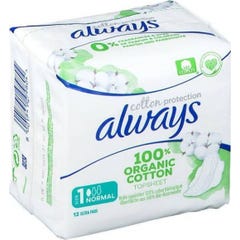 Always Serv Per Bio Cot Norm+ 12 unités