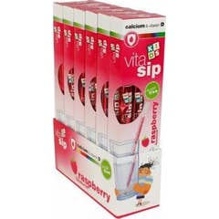 Vitasip Kids Calcium Straws Raspberry 7pcs