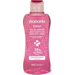 Gel désinfectant pour les mains Babaria Coton et Rose Musquée 70% Alcool 100ml