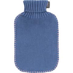 Fashy Bouillotte à Eau Pull à Bord Cousu 33cm Bleu 2l 1ut