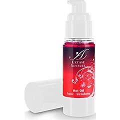 Extase Sensuel Huile Stimulant Chaleur Fraise 30ml