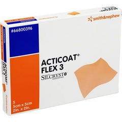 Acticoat Flex 3 5cmx5cm 5uts Acticoat Flex 3 5cmx5cm 5uts