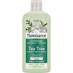 Natessance Bio Shampoing Purifiant Tea Tree Bio et Kératine Végétale 500ml