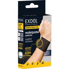 Exdol Breathable Elastic Bracelet élastique noir T-S/M 1pc