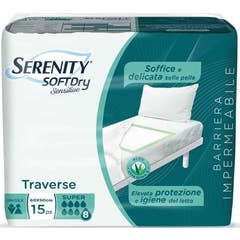 Serenity Trav Soft Dry Sensitive Housse 80x180 15uts