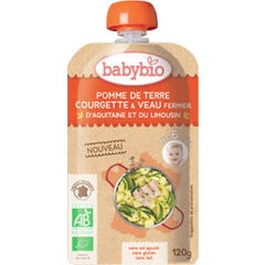 Babybio gourde Pdt/Courg/Veau 120g