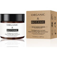 Hydratant de nuit bio et botanique à la noix de coco 50ml