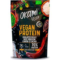 Okami Bio Pea Protein Pea Protein Rice Cocoa & Carob 500g