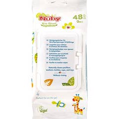 Nuby Lingettes Sucettes Anneaux Dentition 48uts