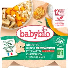 BabyBio Quinotto Quinoa Potimarrons Champignon +12M 230 g