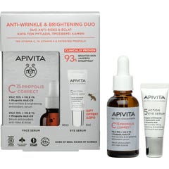 Apivita Sérum Correcteur C15 Propolis 30 ml + Sérum Contour des Yeux 5 Actions 5 ml