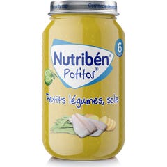 Nutribén® Potitos® Petits Légumes, Sole 235g Nutribén® Potitos® Petits Légumes, Sole 235g