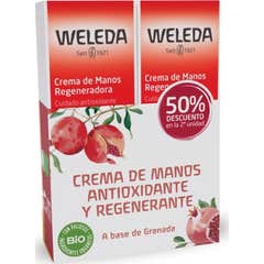 Weleda Duplo Crème pour les mains régénérante à la grenade 2x50ml