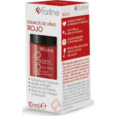 Farline Vernis à ongles rouge 10 ml
