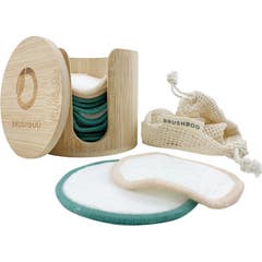 Brushboo Pack Disques Démaquillants + Coffret Bambou