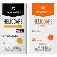 Heliocare Pack Cápsulas 360º D Plus 30 caps + Ultra-D 30 caps