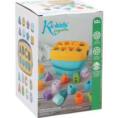 Kiokids Cube de jeu avec formes à encastrer 1 unité