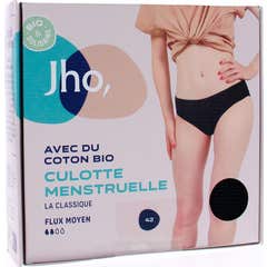 Jho Culotte Menstruelle En Coton Bio Flux Moyen T42 1ut