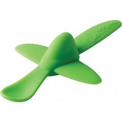 Cuillère Oogaa Cuillère en silicone Avion Vert 1pc