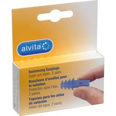 Bouchons d'oreilles de natation Alvita 4 Unités