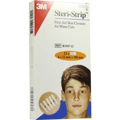3M Suture Cutanee Elastique 12x100mm Poch BTE 12uts