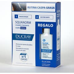 Ducray Squanorm Oily Dandruff Shampoo + Elution Shampoo