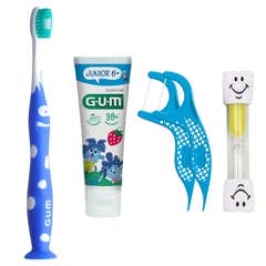 GUM Pack Trousse Junior 6+ Brosse à dents 1 unité